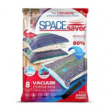 SpaceSaver Space Saver Premium Lot de 8 sacs de rangement sous vide (2 x Petite  2 x m  2 x L  2 x Jumbo) gratuit de sacs  pompe à main pour Voyager - B074VQSRXC